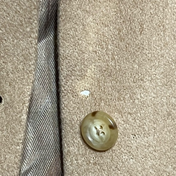 Talbots Vintage Italian Camel Hair Button Front Shacket Tan Size 4 - Picture 8 of 14